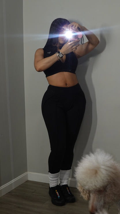 AB NALA BLACK PANTS SET