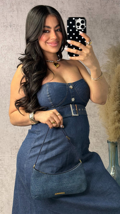 SAMI MIDI DENIM DRESS