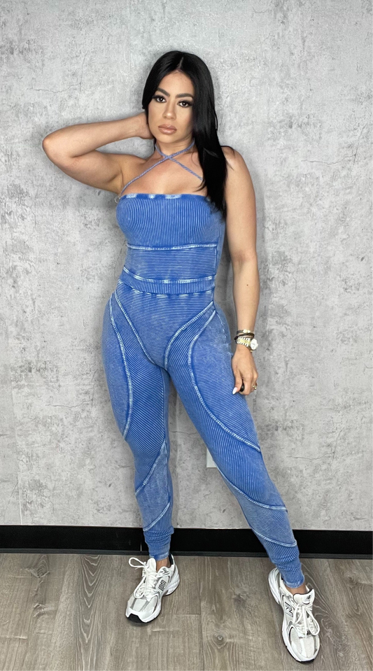 Kuki Mineral Jumpsuit Blue