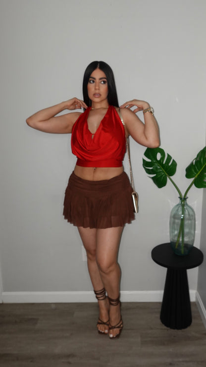 ROMY HALTER RED TOP