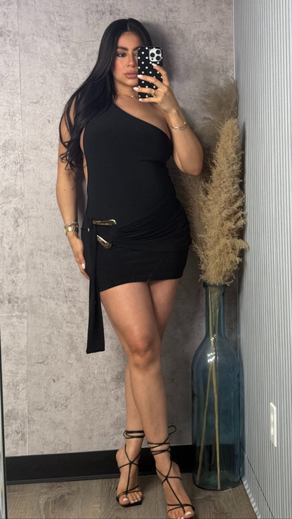LEANDRA BLACK DRESS