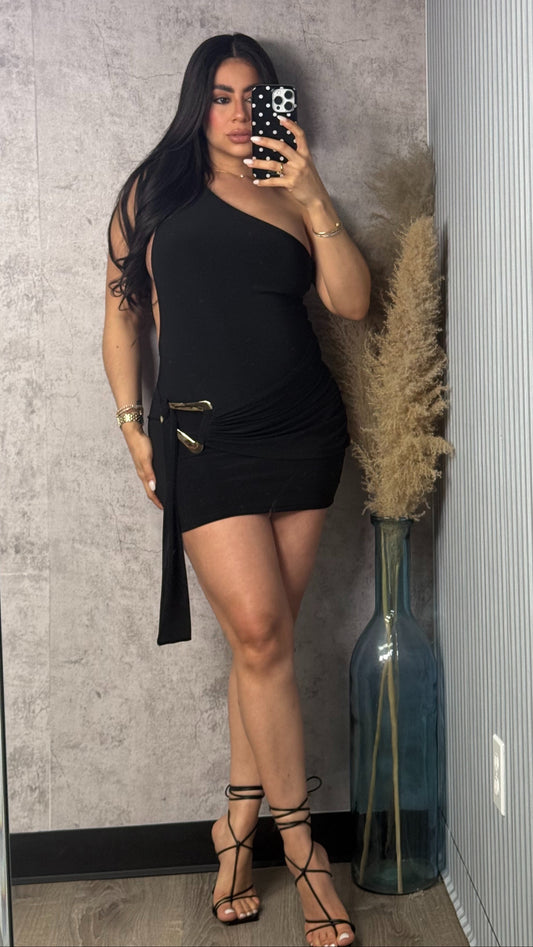 LEANDRA BLACK DRESS