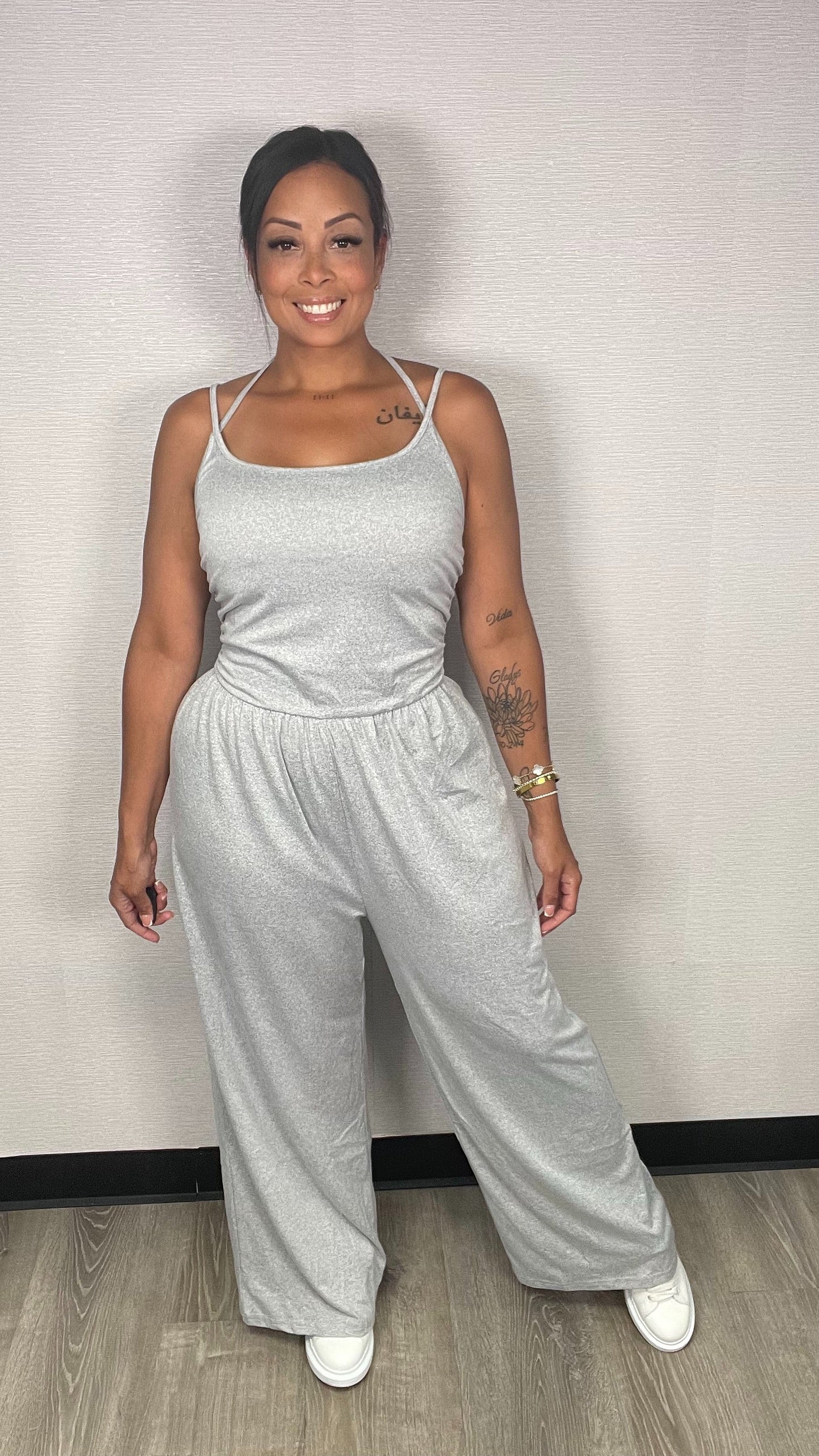 BASIC GREY JUMPSUIT