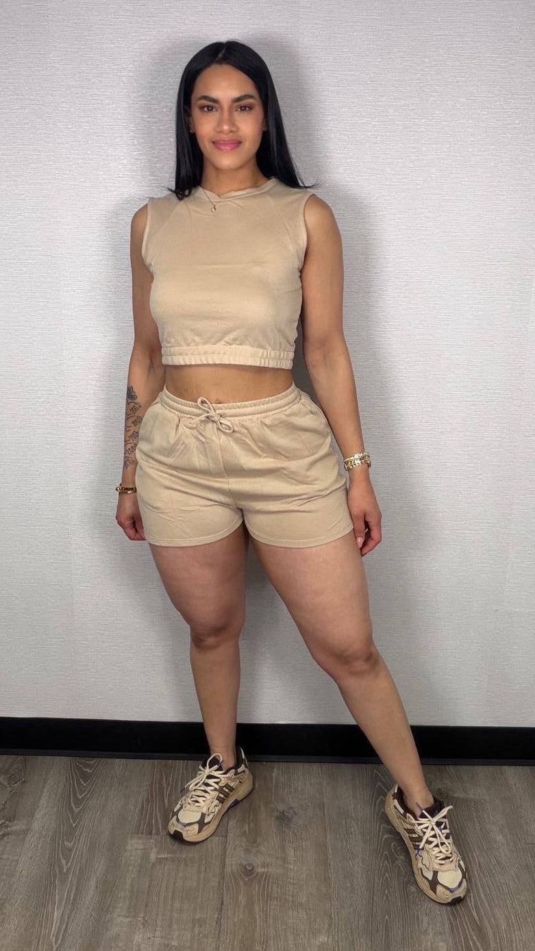 SHORT SET BASICO NUDE