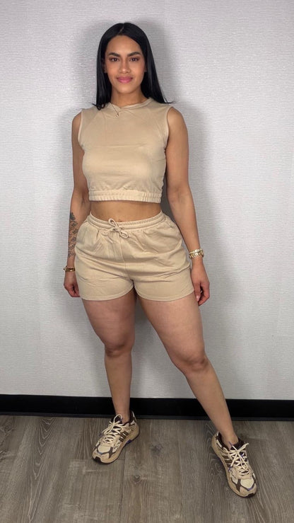 SHORT SET BASICO NUDE