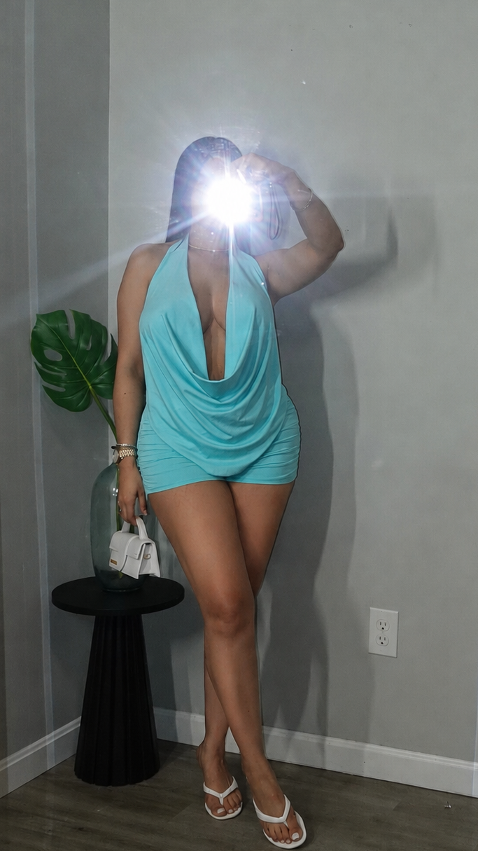 AQUA PANTS SET