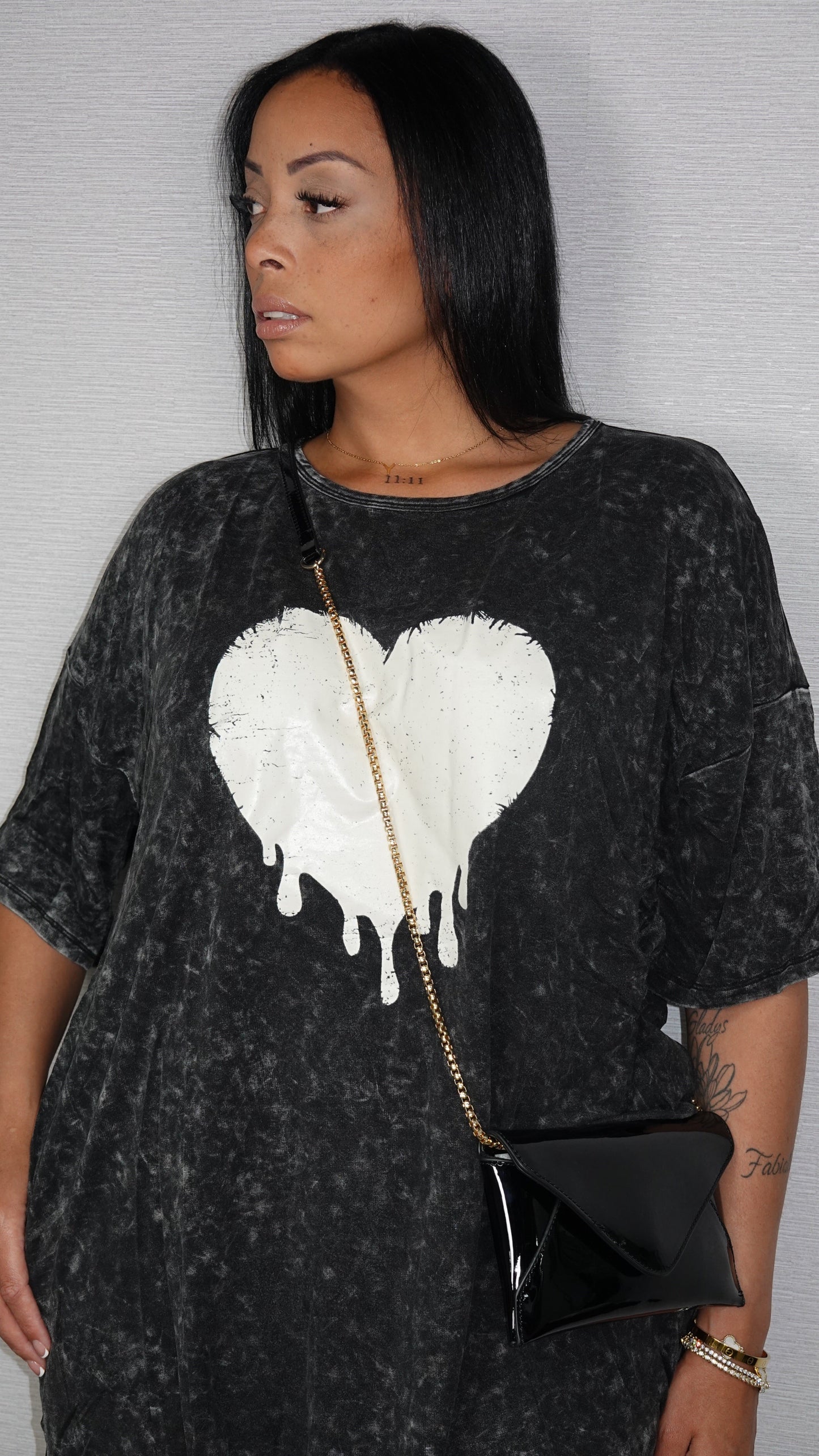 HEART LOOSE FIT DRESS