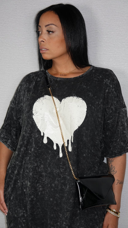 HEART LOOSE FIT DRESS