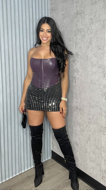 RHINESTONE SKIRT