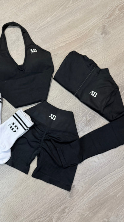 Milany 3pcs Short Set BLACK