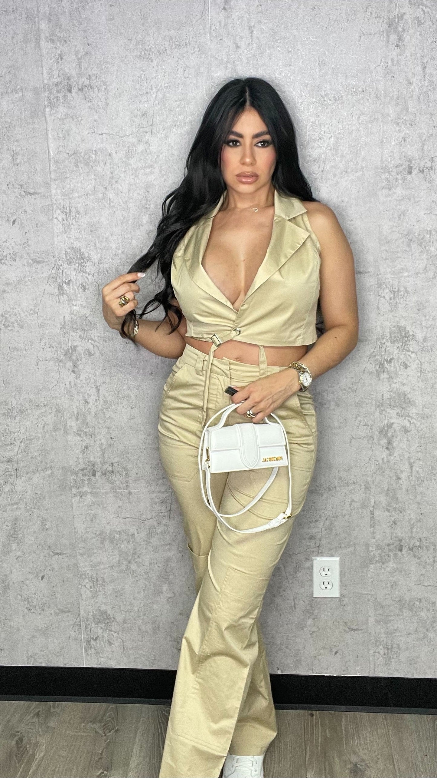 Matilda Khaki Pants Set