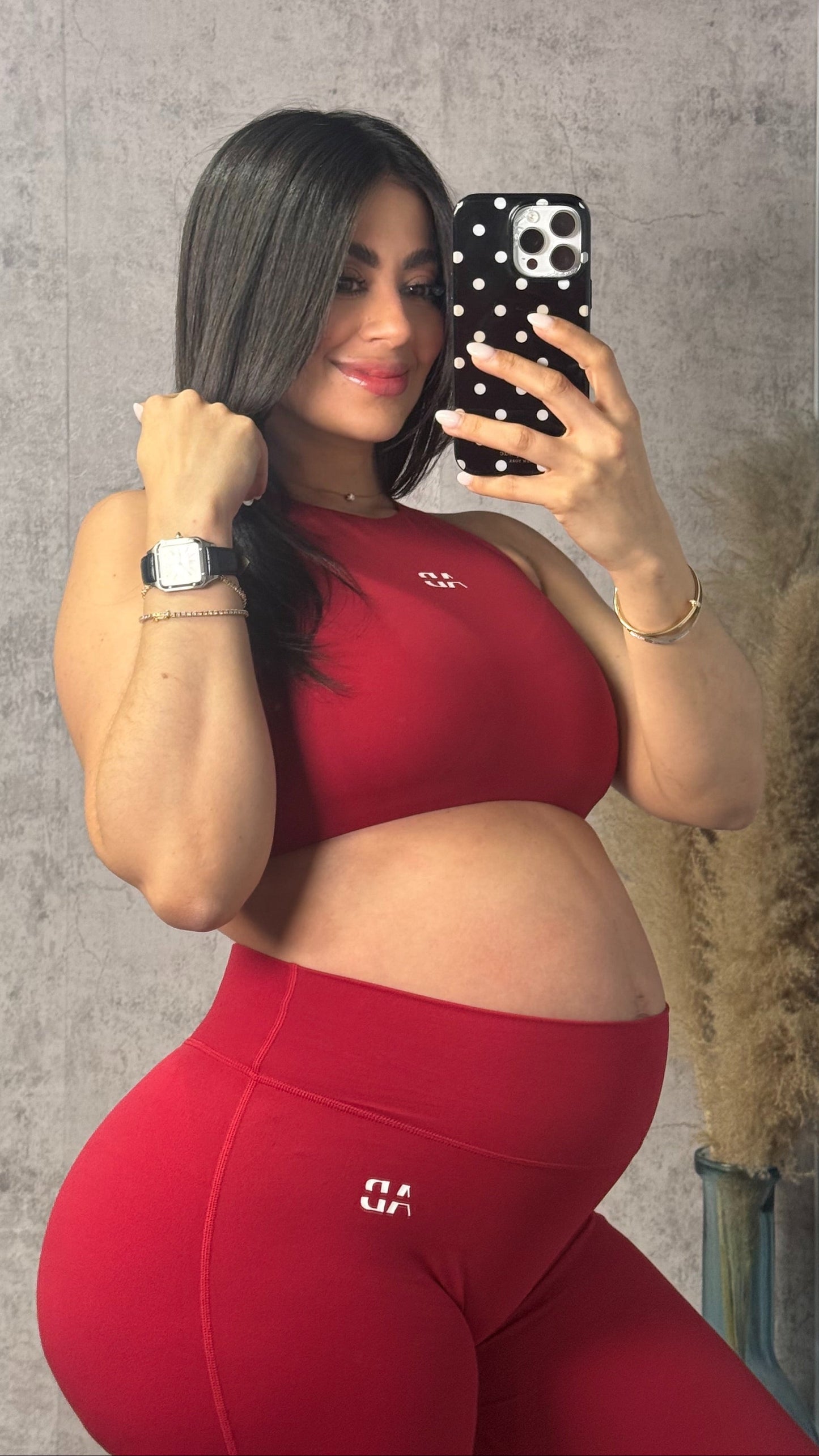 AB RUBY RED PANTS SET