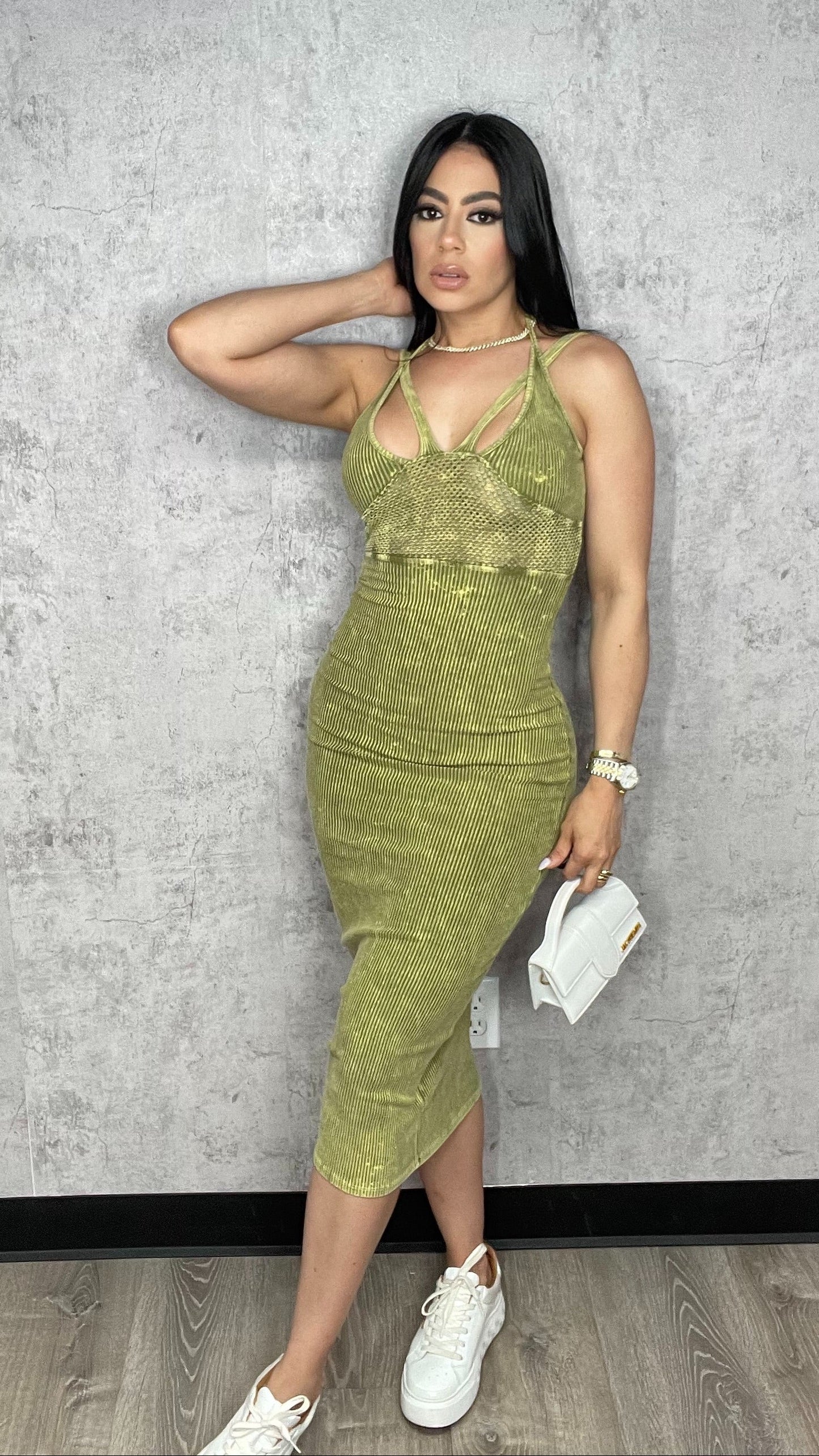 Avocado Mineral Dress