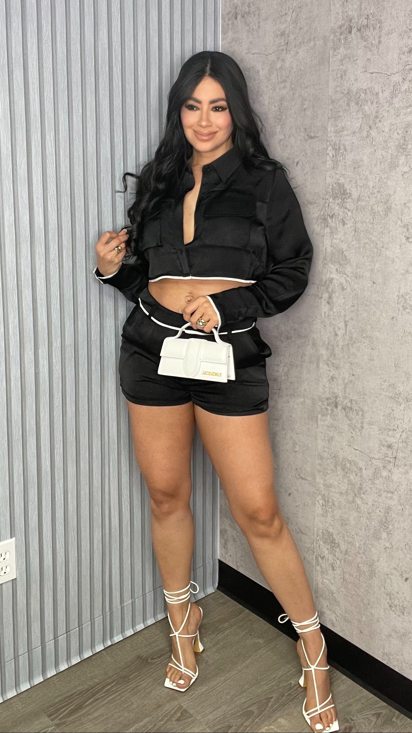 Celine Satin Crop and Short