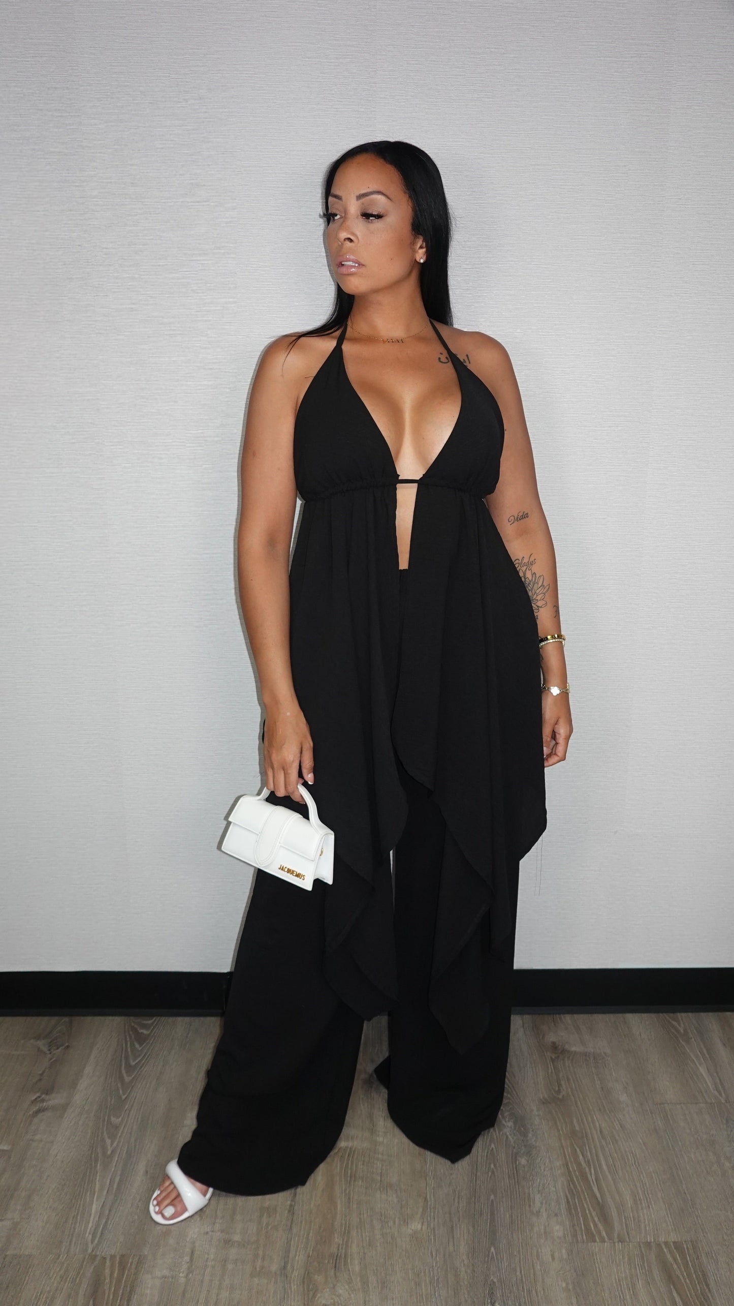 LUCIAM BLACK PANTS SET