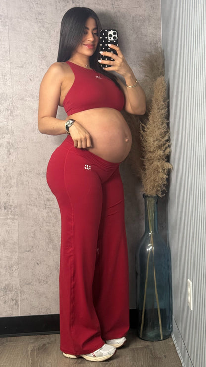 AB RUBY RED PANTS SET