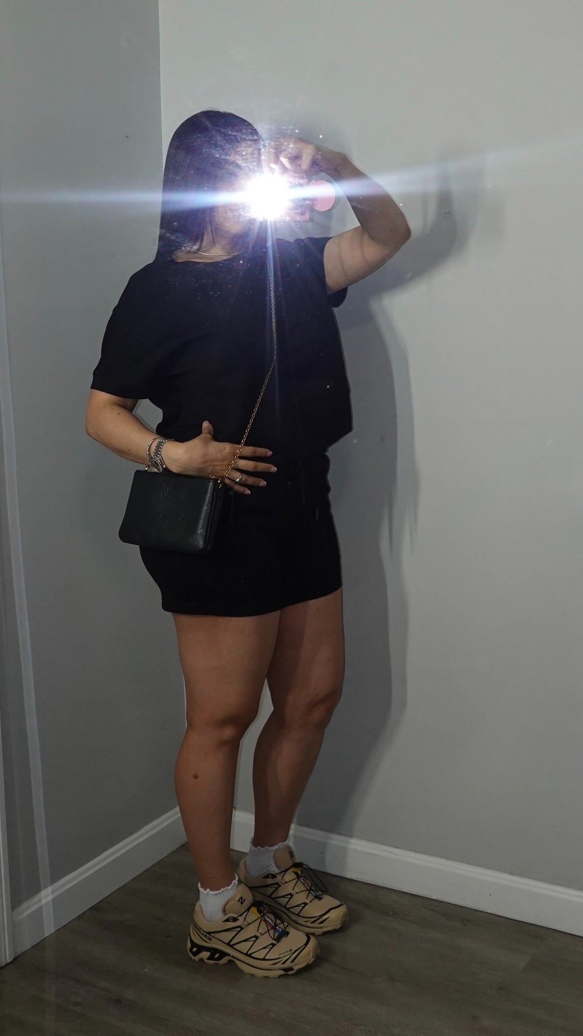 BLACK BASICX SHORT SET