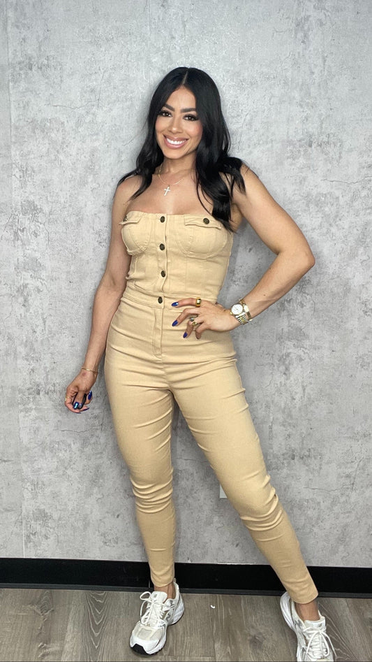 Karen Nude Jumpsuit