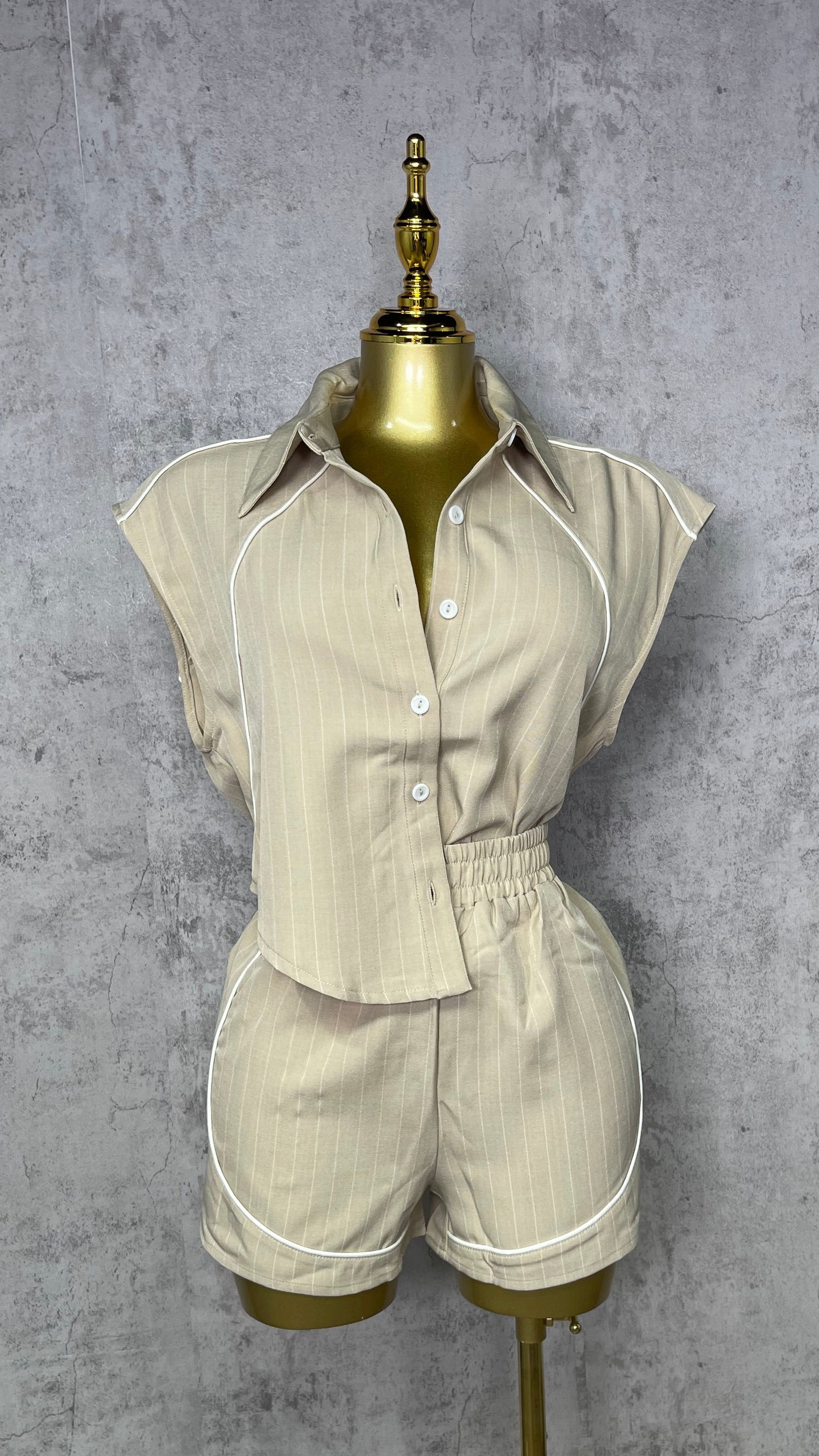 Lulu Neutral Short Set