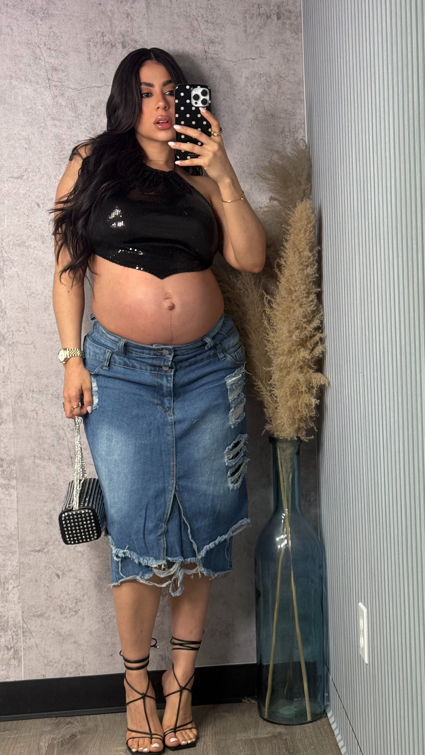 LESLIE BLACK TOP