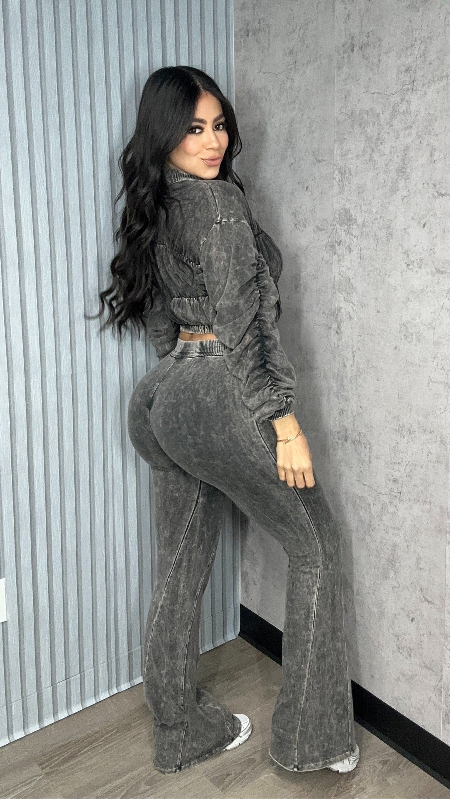 Mineral Shirring Sleeve Set