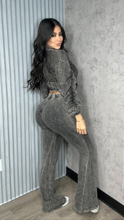 Mineral Shirring Sleeve Set