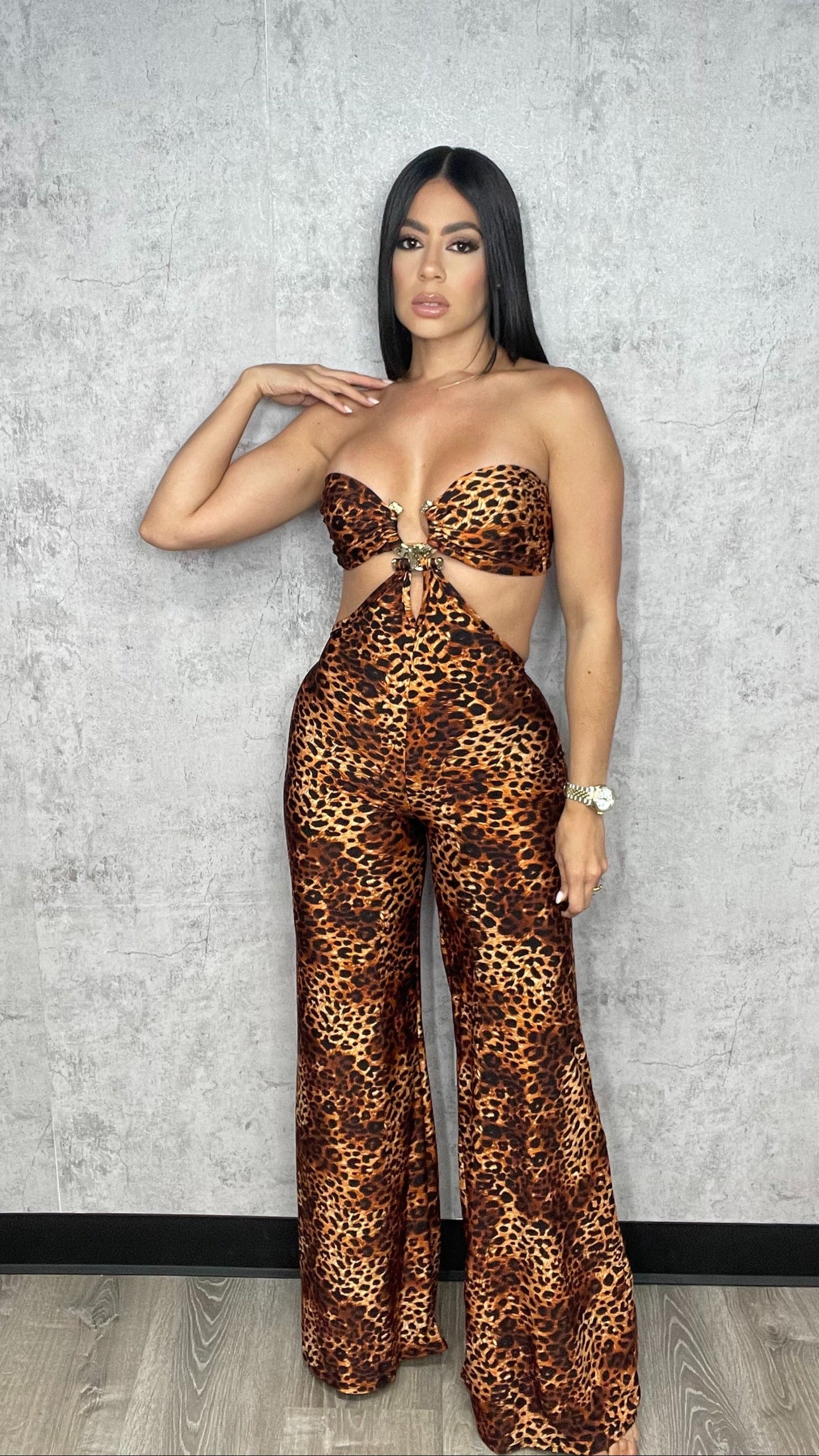 Georgina Animal Print Jumpsuit