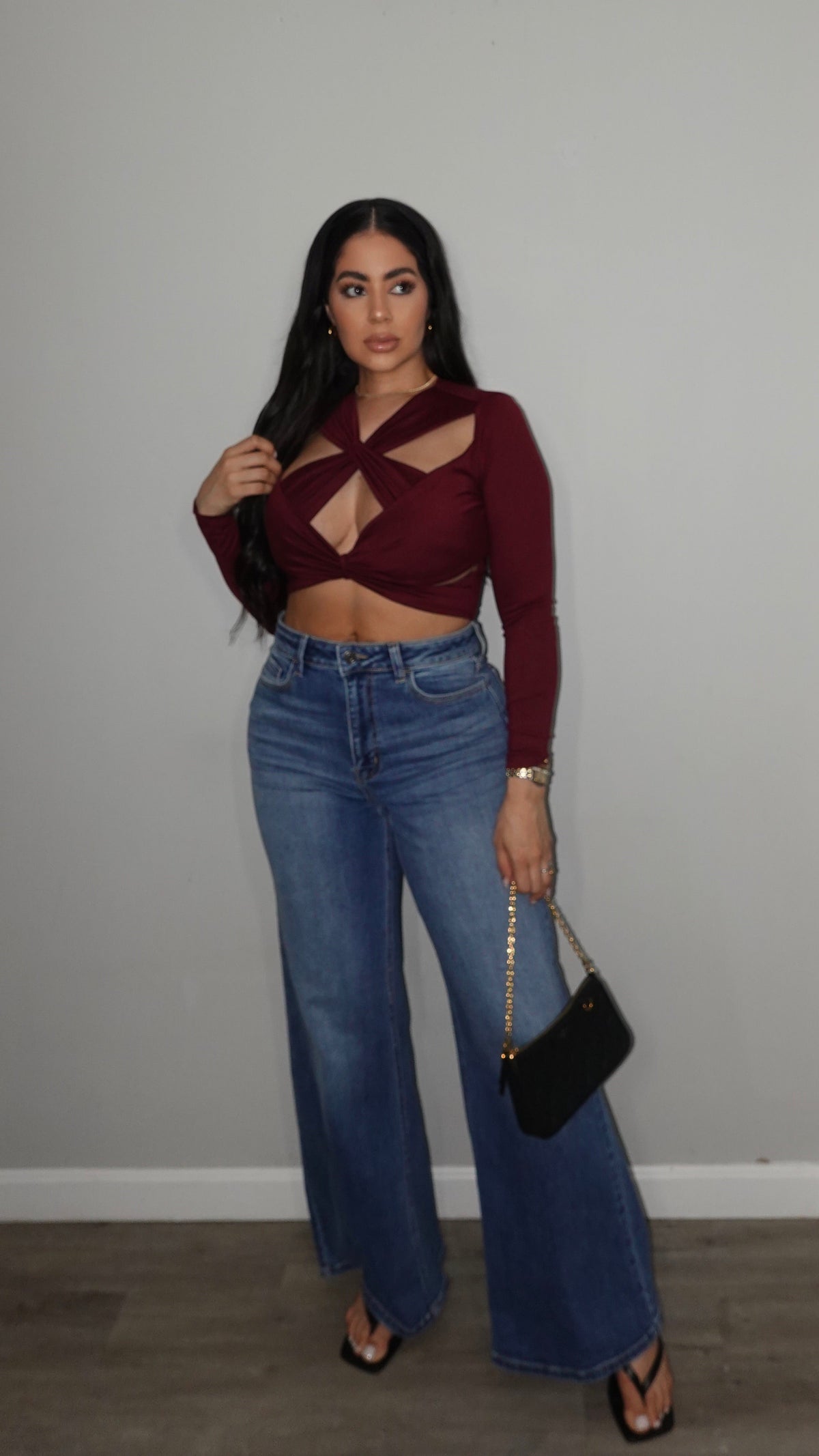 CELLO HIGH RISE WIDE LEGS DENIM