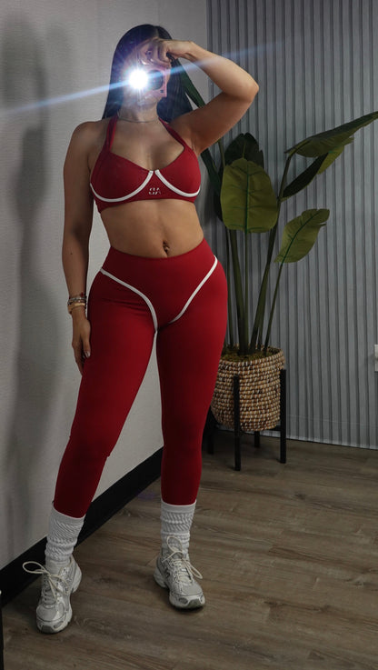 KARLET BURGUNDY PANTS SET