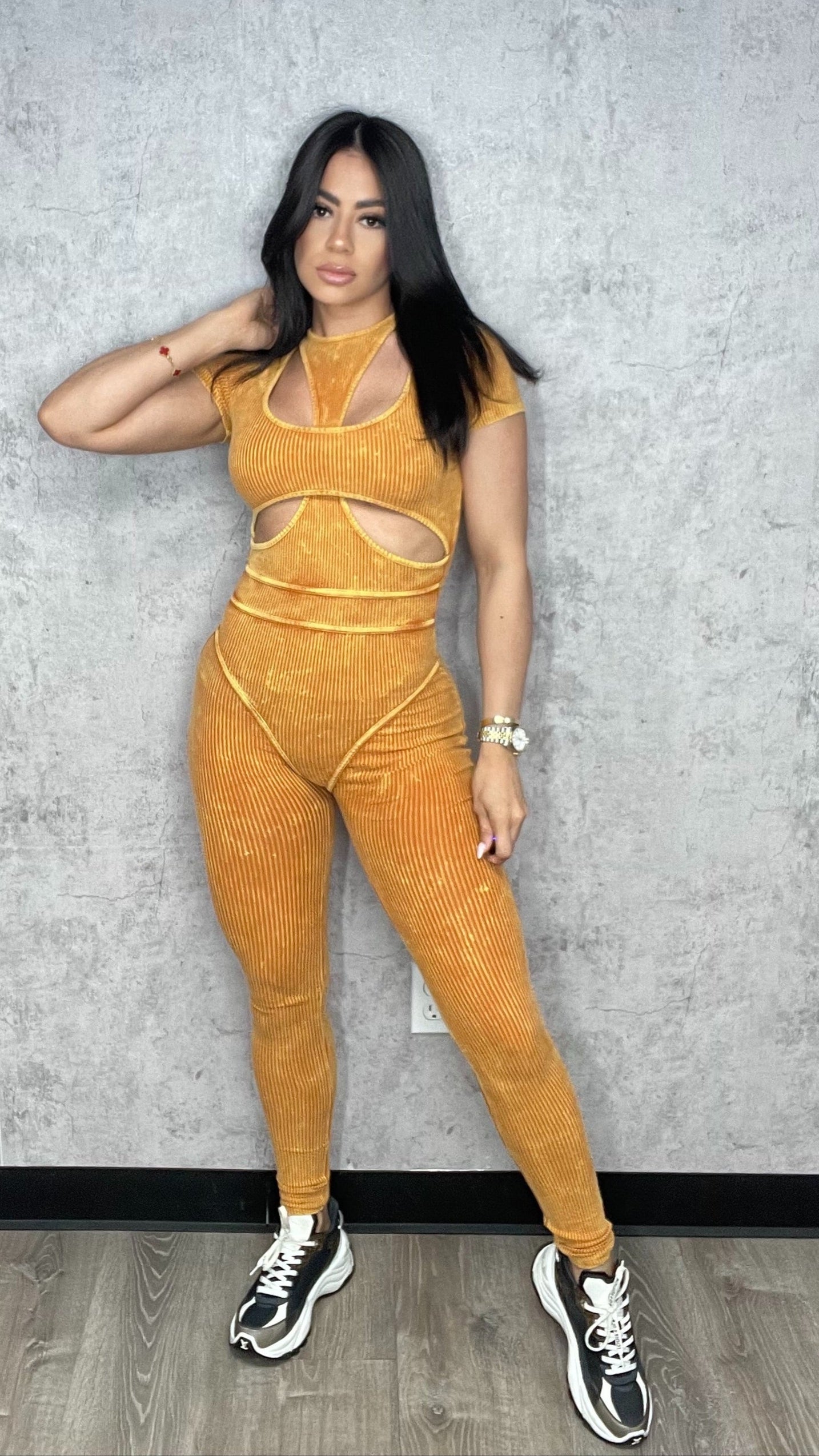 Mineral Mustard Jumpsuit