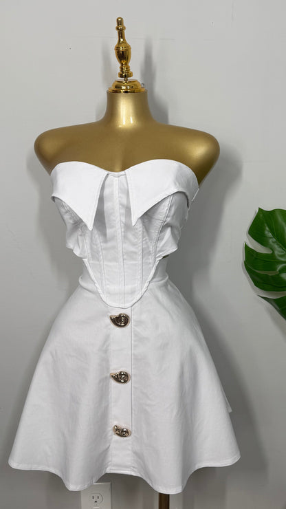 SALLY WHITE SUMMER DRESS