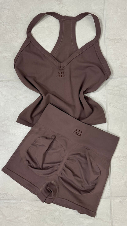AB TAN SHORT SET