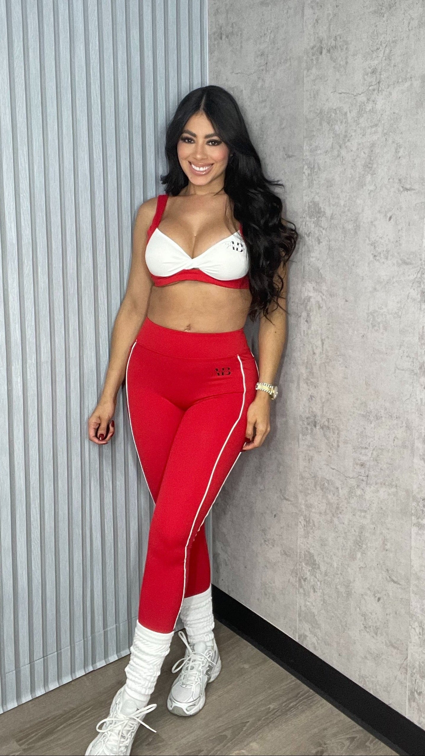 Arlen Red Pants Set
