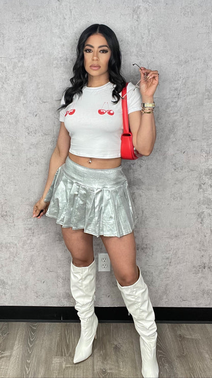 Lulu Silver Skirt