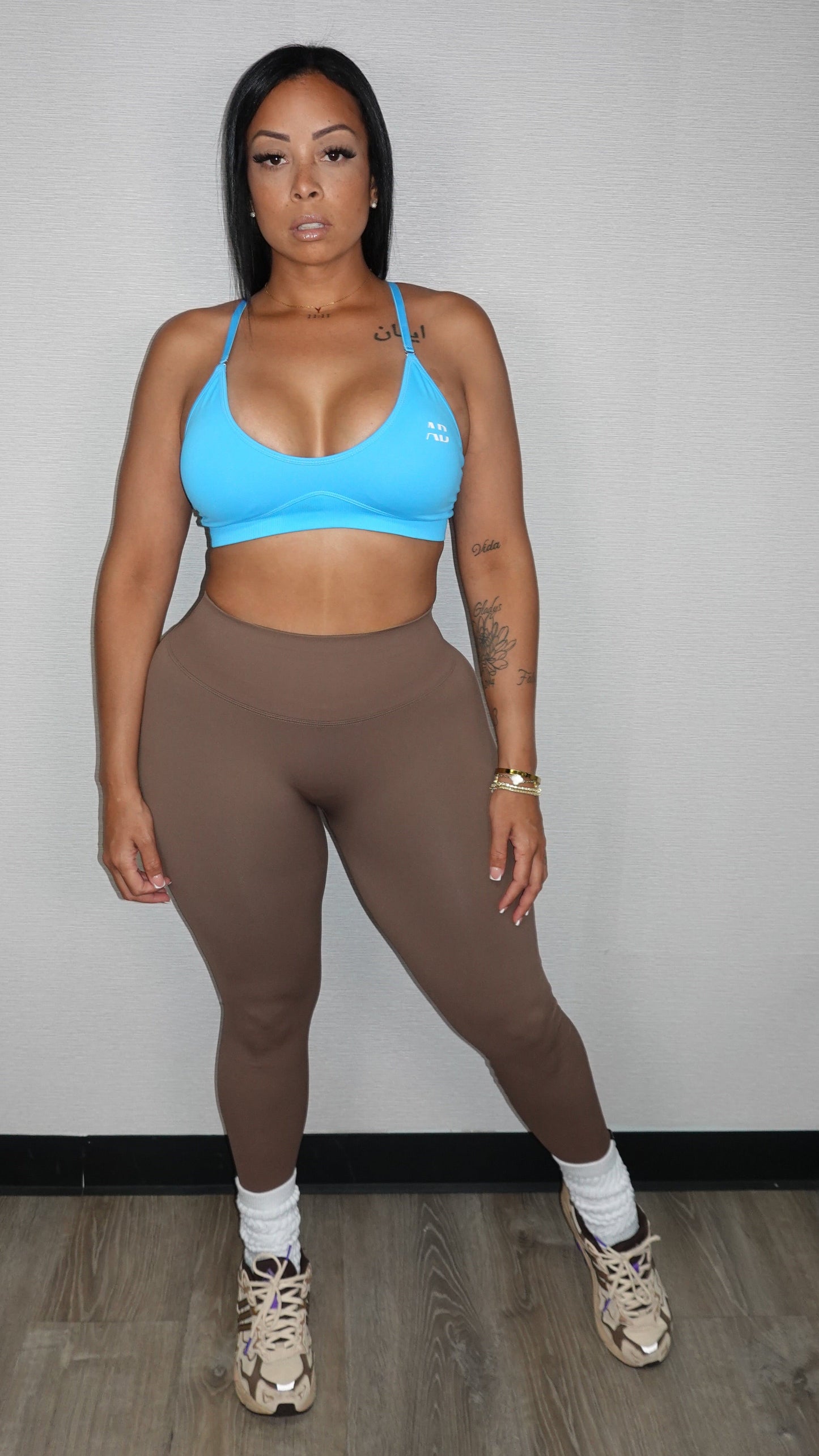 MARLEEN AB BLUE AND BROWN SET