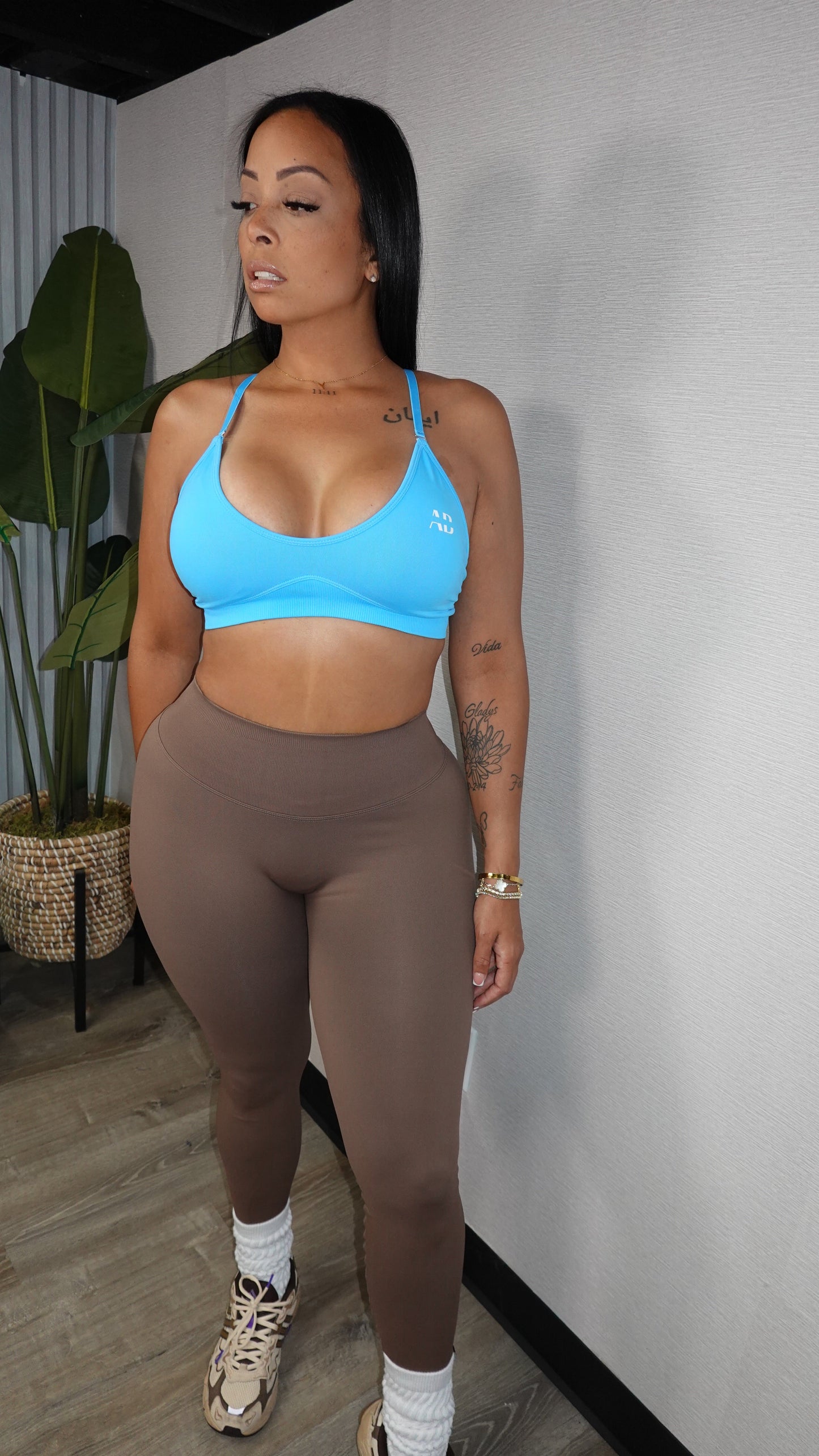 MARLEEN AB BLUE AND BROWN SET