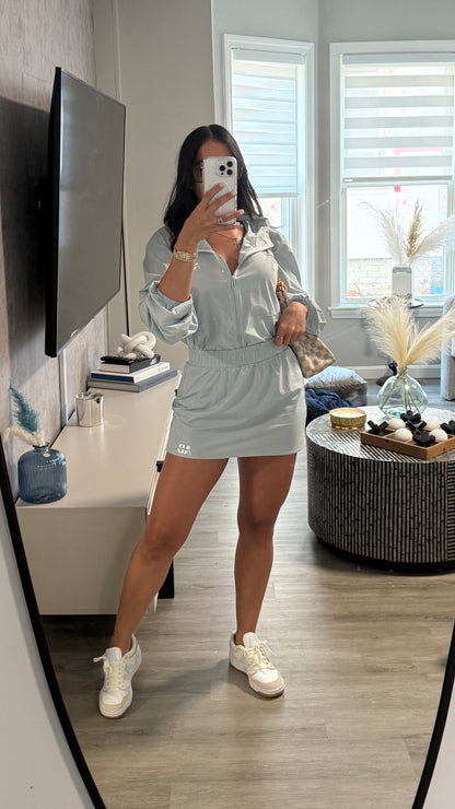 AB Jacket & Skirt Set Blue