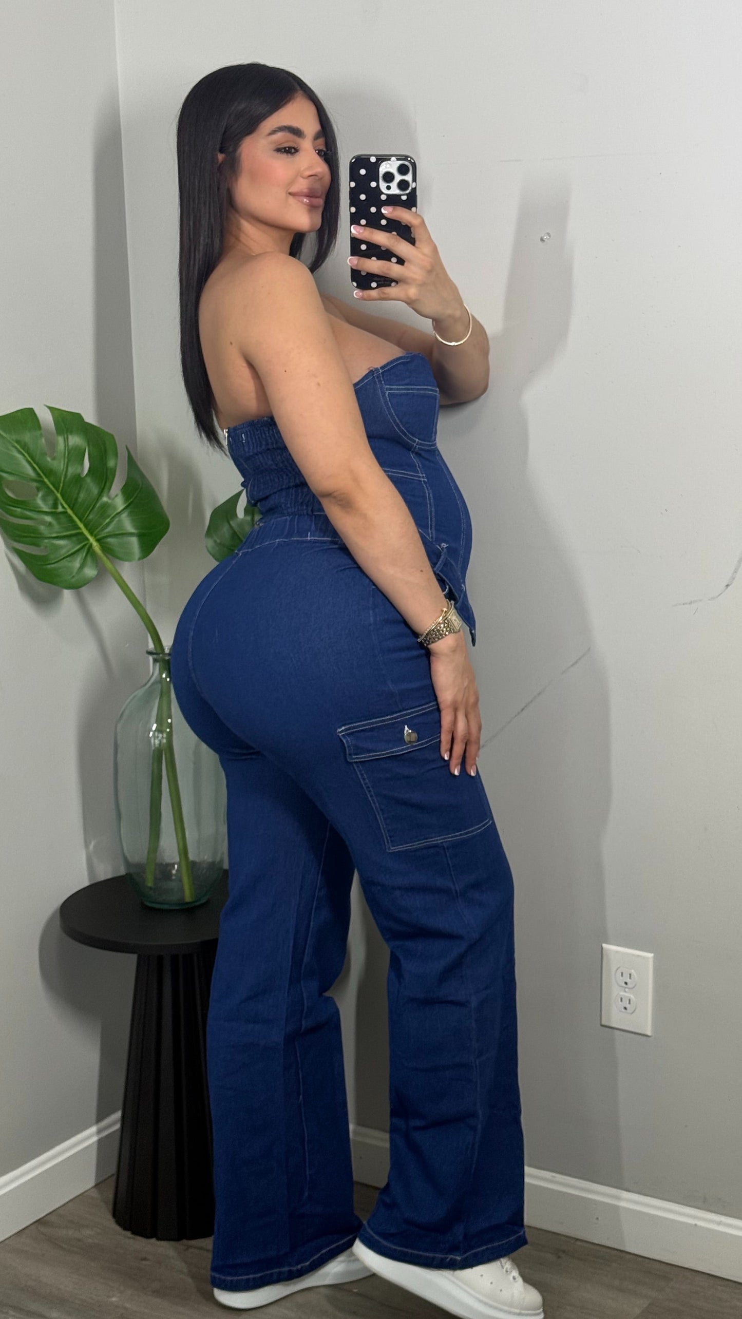 LELA DENIM PANTS SET