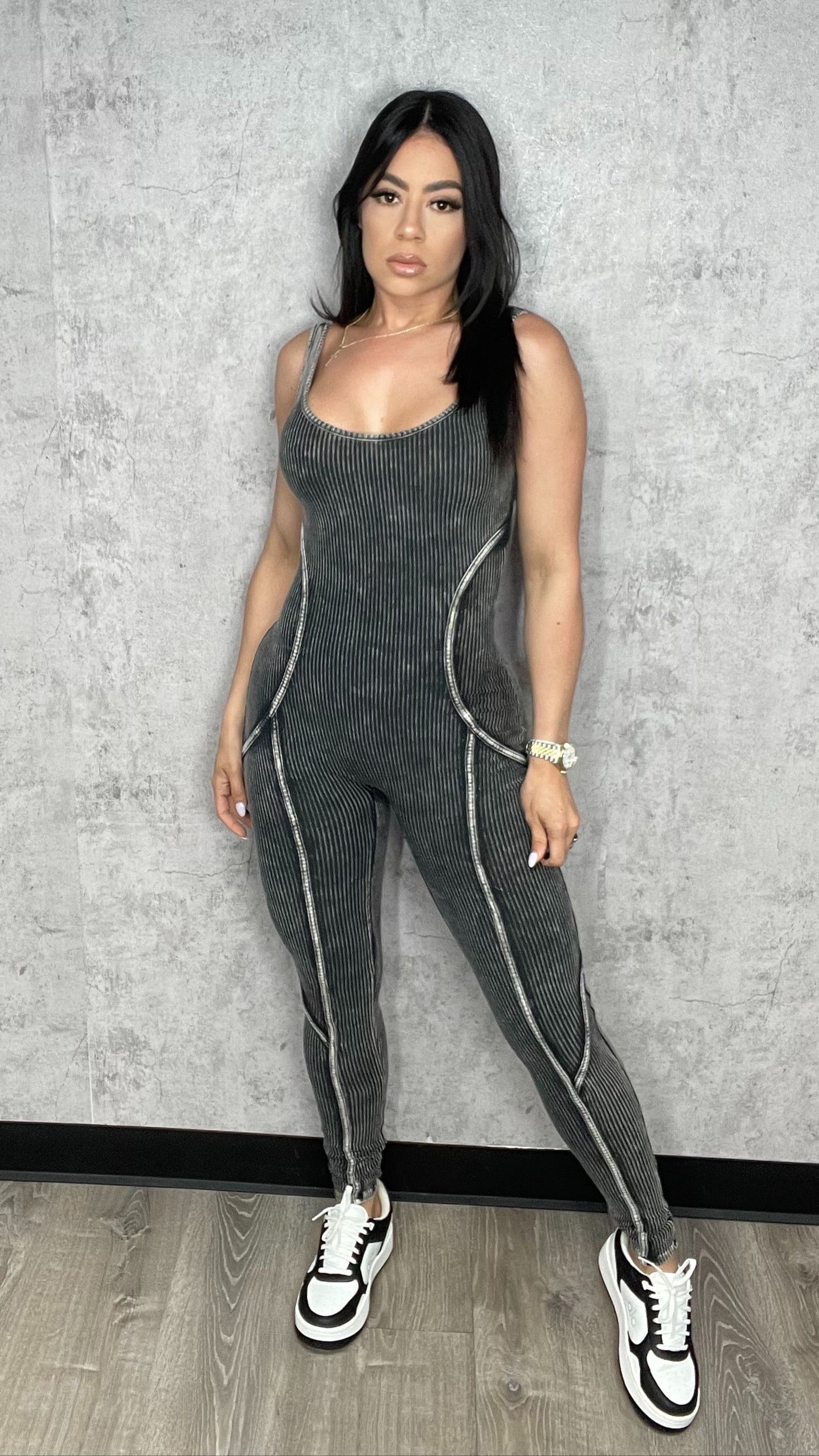 Mineral Jumpsuit Jacke Set Black