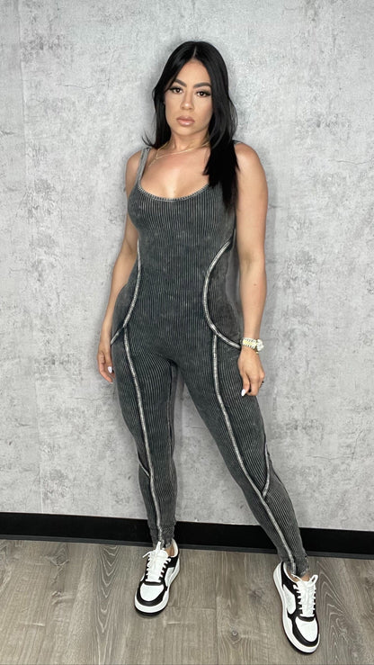Mineral Jumpsuit Jacke Set Black