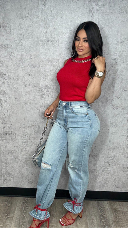Chain Top Red