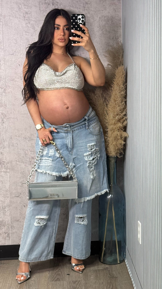 MARIAM  DOBLE DENIM PANTS