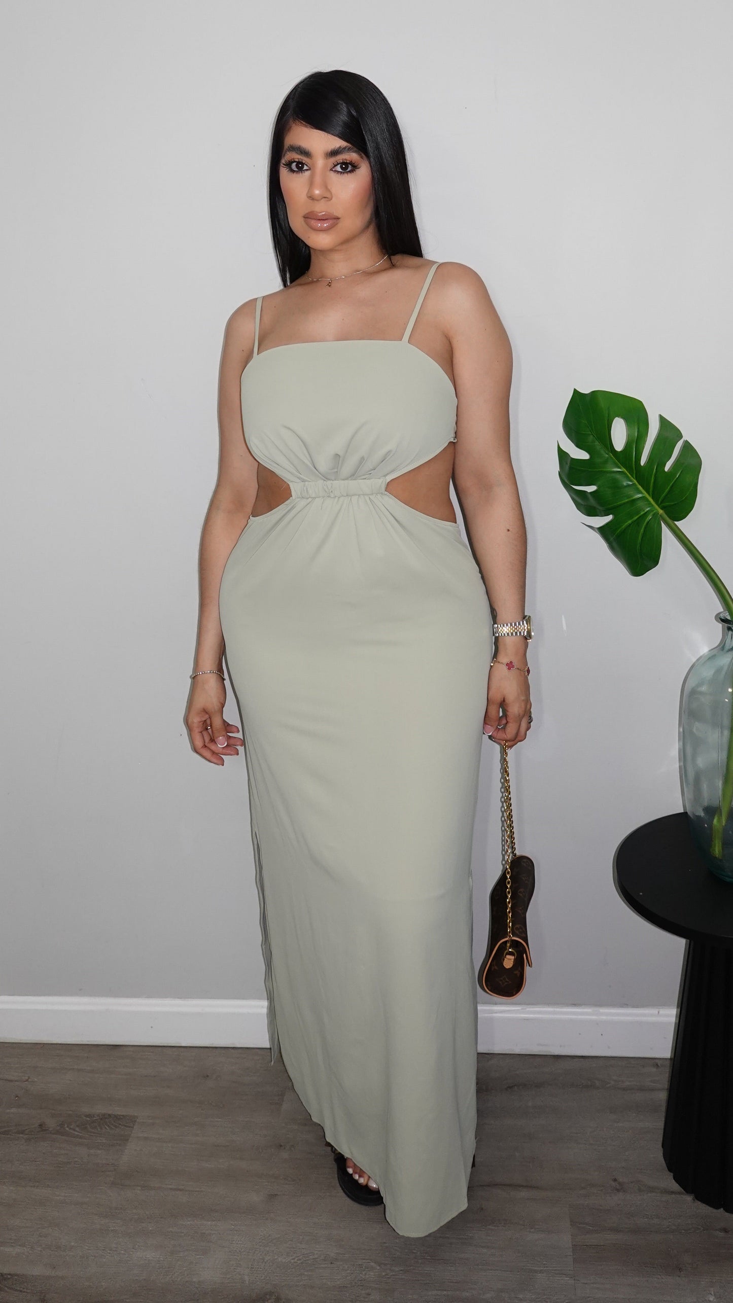 MAXI SAGE DRESS
