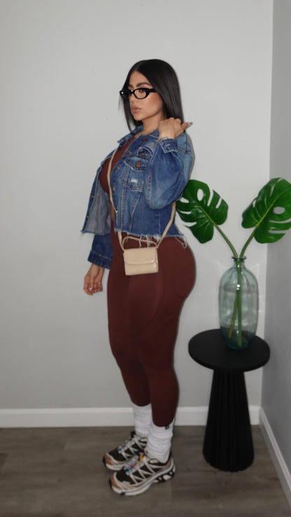 AB NAYMA BROWN PANTS SET