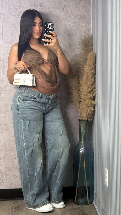 FRANCHESKA BROWN TOP