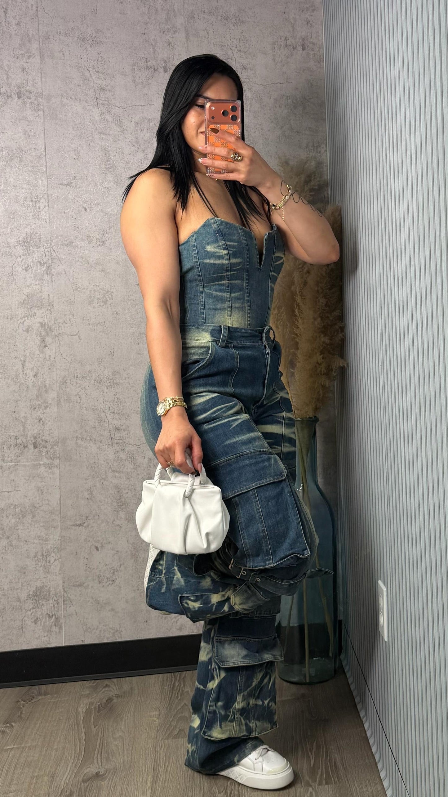 KARLA DENIM PANTS SET