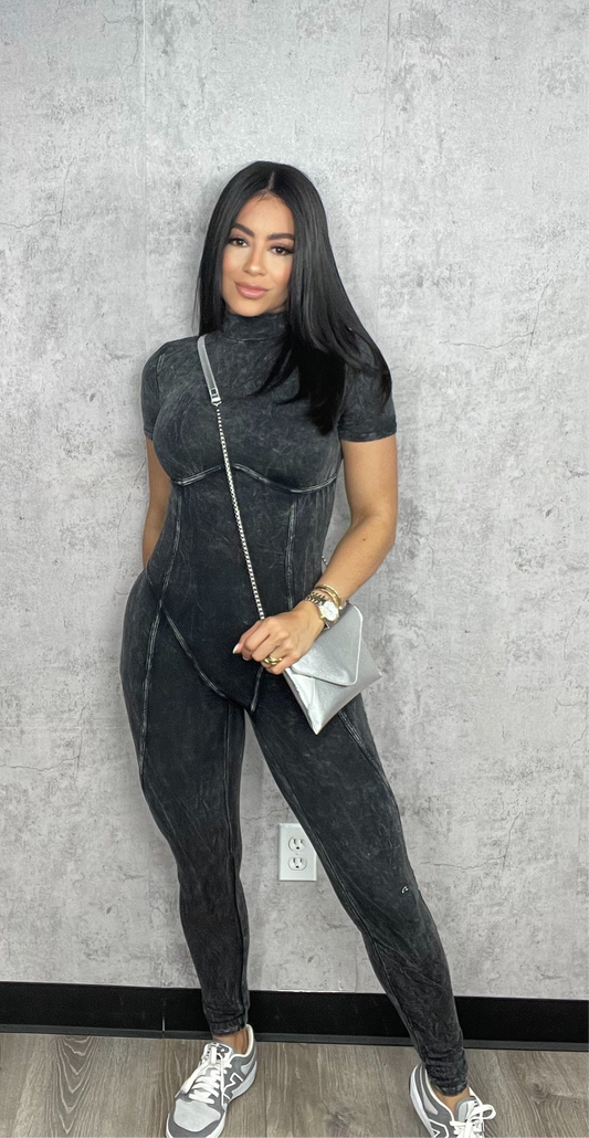 Kata Mineral Black Jumpsuit