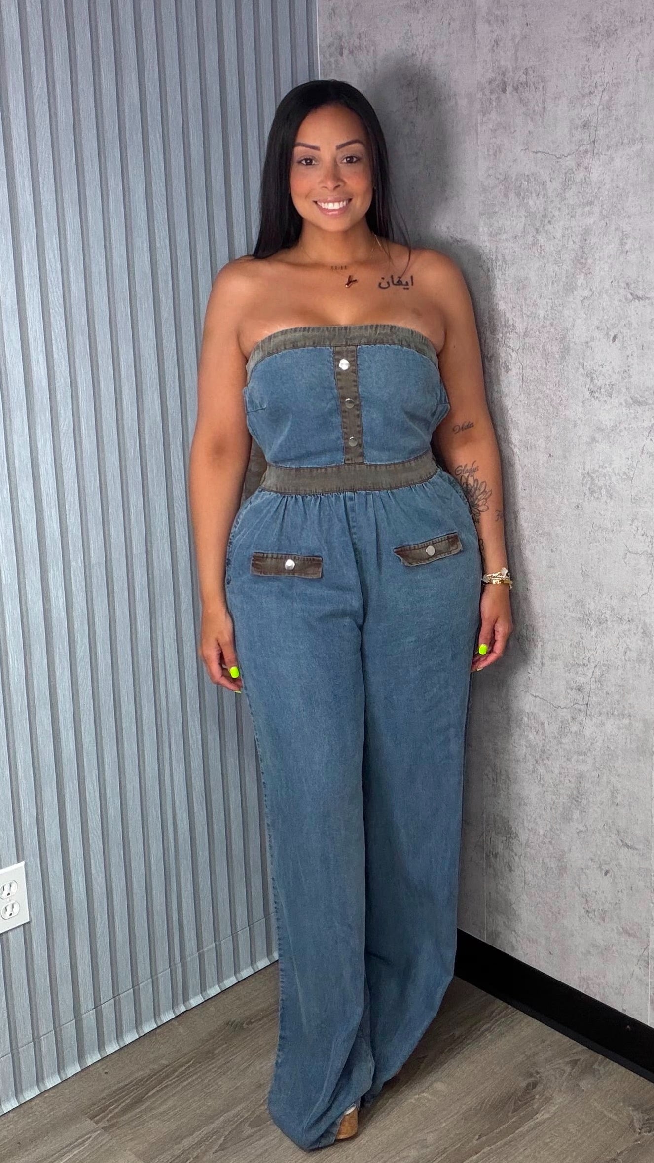 SAMIRA DENIM JUMPSUIT