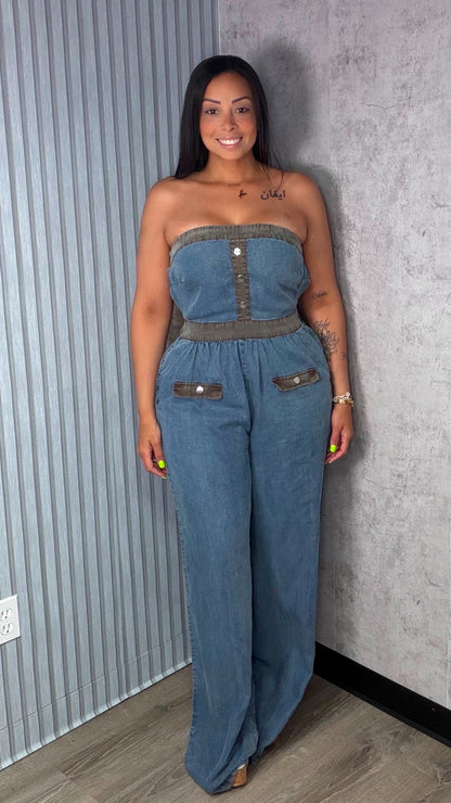 SAMIRA DENIM JUMPSUIT