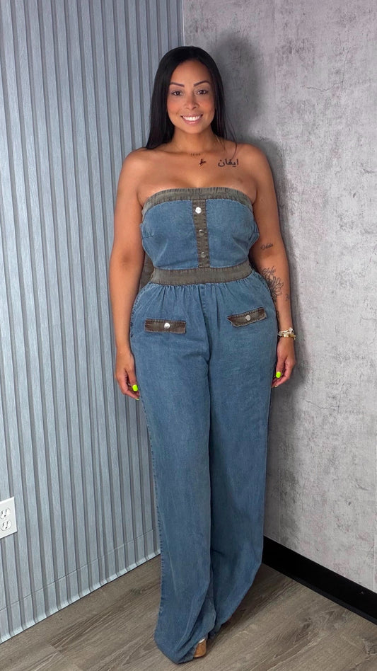 SAMIRA DENIM JUMPSUIT